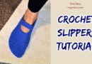 344 – Crochet Tutorial Single Strapped Slippers