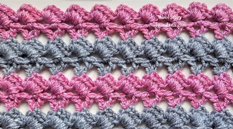 348 – How to Crochet Square and V Stitch Pattern Tutorial – Easy Stitches for a Scarf, Sweater, Blouse, Blanket