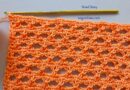 406 – Easy Crochet Crossed Stitch Pattern – lovely crochet stitch for scarf, blouse, vest…